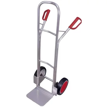 VARIOfit alumínium molnárkocsi, teherbírás 200 kg, lapát 320 x 250 mm, tömör gumiabroncsok