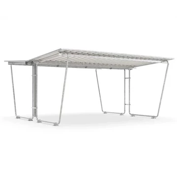 Normál védőtető, kétoldalas 4300 x 4660 mm, trapézlemez tetővel, alapelem