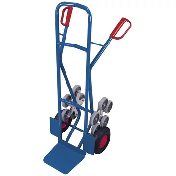 VARIOfit lépcsőnjáró kocsi, teherbírás 200 kg, lapát 250x300 mm, kiegészítő légtömlős abroncsokkal