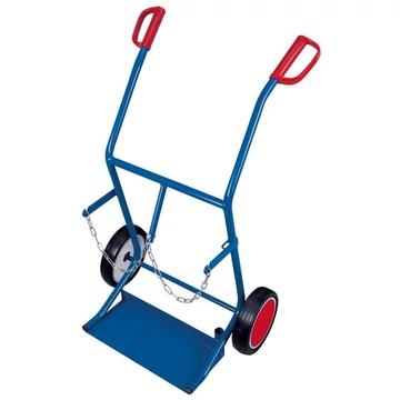 VARIOfit gázpalackos kocsi, 2 db 210 mm átmérőjű palackhoz, tömör gumiabroncsok