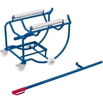 VARIOfit hordó billentő 2 acél görgővel, teherbírása 250 kg, vékony falú hordókhoz