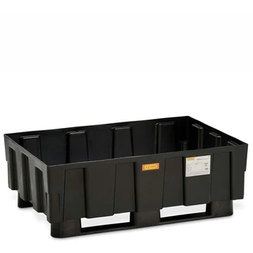 Euro-PE gyűjtőtálca 1205 x 805 mm, 2 futóval rács nélkül