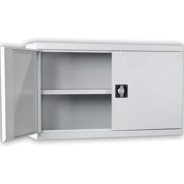 Fém függõszekrény, dupla ajtós, ma x sz x mé: 600x1000x300 mm, szürke RAL7035