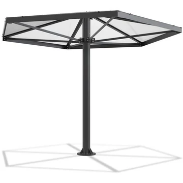 REGENSBURG védőtető hatszögletű piramis tetővel, magassága 3,05 m