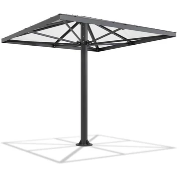 REGENSBURG védőtető négyzet alakú piramis tetővel, magassága 3,05 m