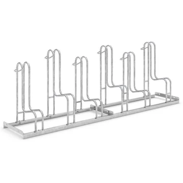 Stabil kerékpártartók (tárcsafékkel ellátott kerékpárokhoz is), 6 parkolóhely