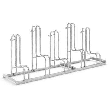 Stabil kerékpártartók (tárcsafékkel ellátott kerékpárokhoz is), 5 parkolóhely