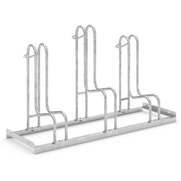 Stabil kerékpártartók (tárcsafékkel ellátott kerékpárokhoz is), 3 parkolóhely
