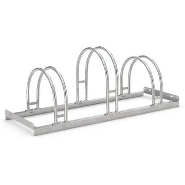 Kerékpártartó - íves kivitel, egyoldalas, 3 parkolóhely