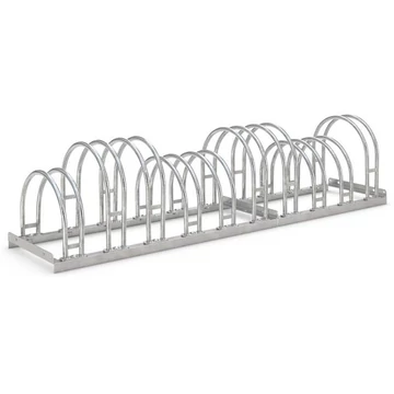 Kerékpártartó - íves kivitel, kétoldalas, 10 férőhelyes