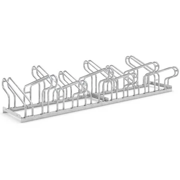 Kerékpár állvány - hajlított csőkonzolokkal, helytakarékos, kétoldalas, 12 parkolóhely