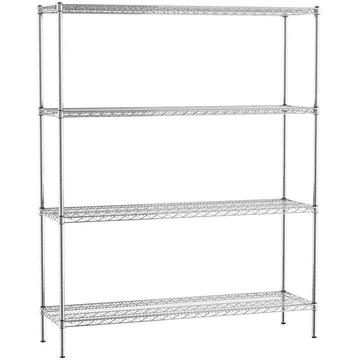 Higiéniai polc MESH, ma x sz x mé: 2000x1830x610 mm, 4 polc á 200 kg