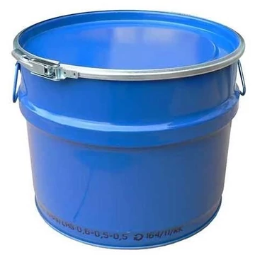 Acél fedeles hordó, 30 l űrtartalom, 10 darabos csomag