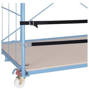 Rögzítő heveder teher rögzítésére, horgokkal, hossza 1200/1300 mm