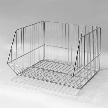 Halmozó középső kosár, szélessége 450 mm, cink-króm