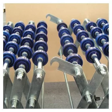 Csatlakozóelem két 800 mm szélességű ollórácsos görgőspályához