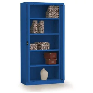 Beforduló ajtós szekrény, ma x sz x mé: 1990 x 1000 x 435 mm, ház kék RAL5010 / ajtó színe kék RAL5010