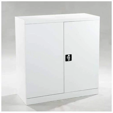 Szekrény elöl nyitott tárolódobozokkal, 4 polc, 30 doboz, ma x sz x mé: 1040x1000x435 mm, szürke szín RAL7035