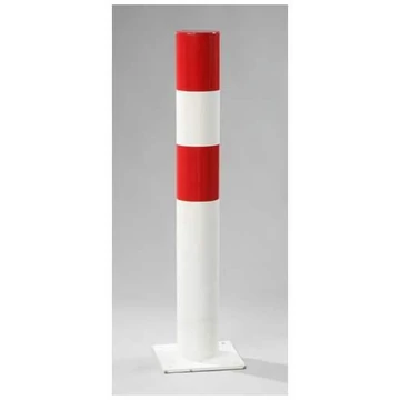 Ütközésgátló kikötőbak, átmérője 159 mm, kültéri használatra, piros / fehér