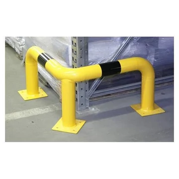 Ütközésgátló sarok 90 ° -os, kültérre, sárga-fekete színű, magasság: 1200 mm