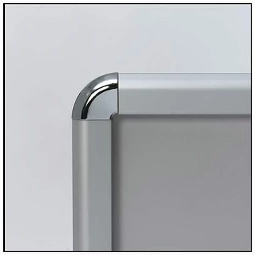 Alumínium rögzítő keret, A0 formátum, kerek sarkok