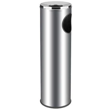 ALDA álló hamutartó, matt rozsdamentes acél, H 690 mm, átmérője 200 mm