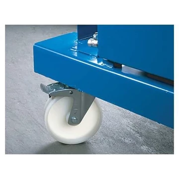 Kerekek csuklós fenék- és billenőtartályokhoz, poliamidból, átmérője 200 mm, teherbírása 900 kg