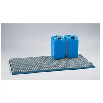 Ragadó acél padló festett, rács 1450 x 750 x 35 mm, kék színű