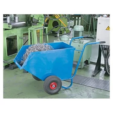 Lemezdobozos kocsi, térfogat 250 l, kék színű RAL5010