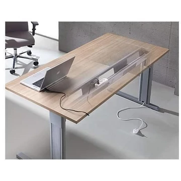 Kábelvezetés, vízszintes egyenes asztalokhoz 1000 mm, kádhossz 590 mm