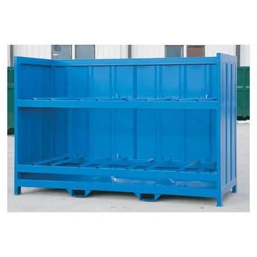 Nyitott hordó polc gyűjtő tálcával, hordók hordásához, ma x sz x mé: 1900x2900x1200 mm.