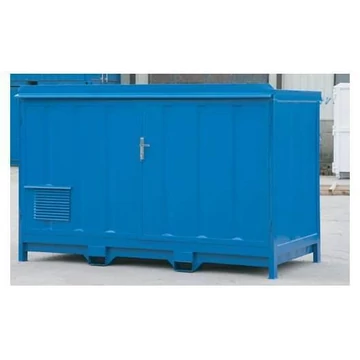 Hordófelfogótálcával, zárt, álló hordókhoz, ma x sz x mé: 1800x2900x1400 mm.