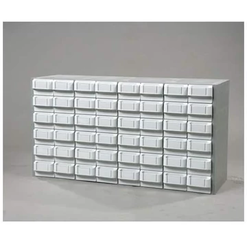 VariBox műanyag tár, 1000 x 533 x 355 mm, 48 fiók szürke színben