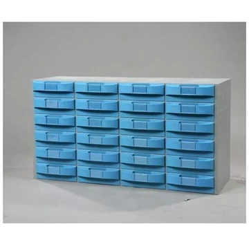 VariBox műanyag tár, 1000 x 533 x 355 mm, 24 fiók kék színben