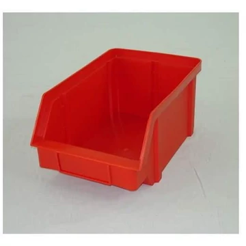 TechBox elöl nyitott tárolódoboz, 119 x 77 x 56 mm, piros színű.