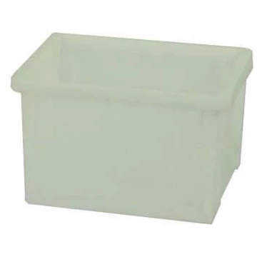 Tároló doboz, 400 x 300 x 250 mm, fehér színű.