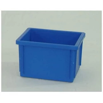 Tároló doboz, 400 x 300 x 250 mm, kék színű.