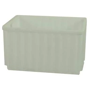 Tároló doboz, 600 x 400 x 300 mm, fehér színű.