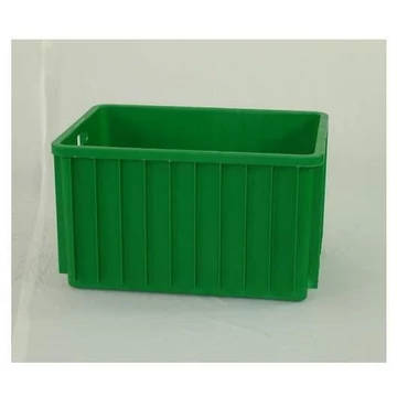 Tároló doboz, 600 x 400 x 300 mm, zöld színű.