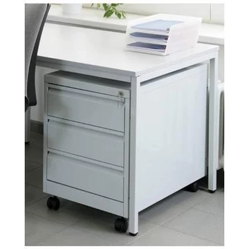 Fiókos szekrény, 3 fiókkal, magasság 635 mm, szürke