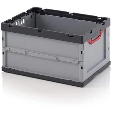 Összehajtható doboz, szürke, 600 x 400 x 320 mm