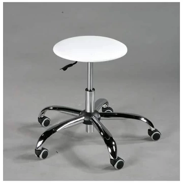 GOLIAT laboratóriumi munkazsámoly görgőkkel, fehér szintetikus bőr.