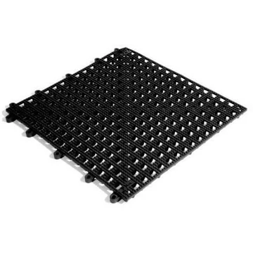 Nedves szobaszőnyeg Flexi-Deck 0,3x0,3 m, fekete színű, 9 darabos csomag