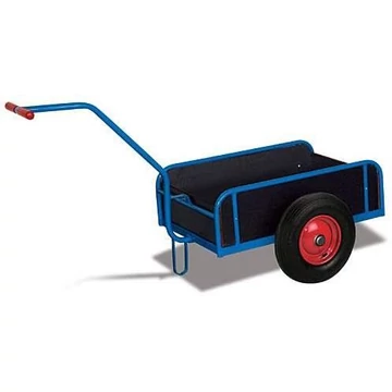 Kétkerekű kézikocsi VARIOfit, furnérlemez oldalfalak, rakfelület 1000x700 mm, teherbírás 400 kg