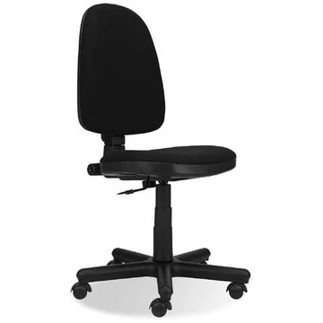 PRESTIGE ipari forgószék, karfa nélkül, borító anyaga Oban - fekete szín