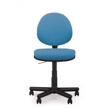 SMART modern irodai szék karfa nélkül, Oban kárpit - színe világoskék