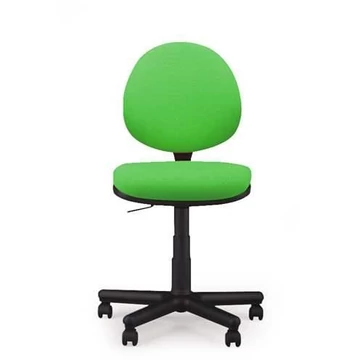 SMART modern irodai szék karfa nélkül, Oban kárpit - világoszöld szín