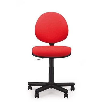 SMART modern irodai szék karfa nélkül, Oban kárpit - piros szín