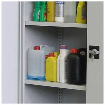 Fém polc, sz x mé: 1200 x 460 mm, teherbírása 60 kg, szürke