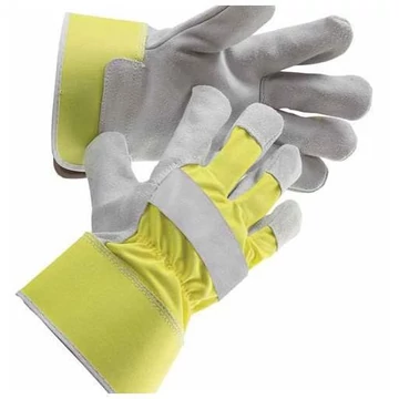 Védőkesztyű, sárga fényvisszaverő, méret. 10,5 ", 12 darabos csomag